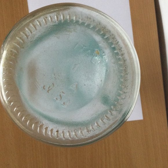 Vetreria Etrusca Vintage Aqua VE A 50cl Clear Glass Bottle green Handle Italy - Picture 4 of 4